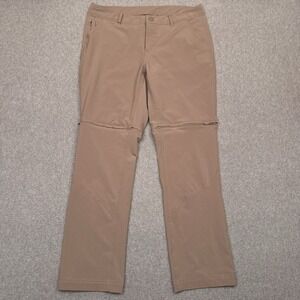 The North Face Paramount Convertible Hiking Pants Womens 10 Short Beige Roll-Up